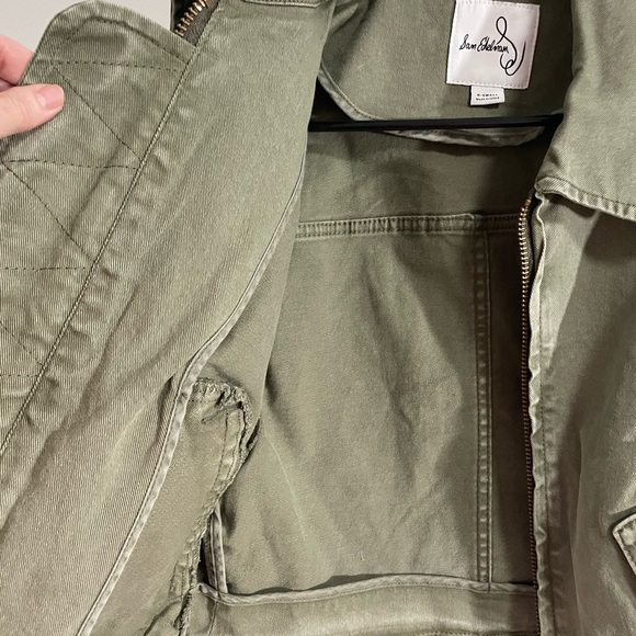 Sam Edelman Cropped Moto Jacket XS -army green - Picture 10 of 15